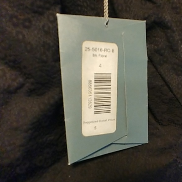 Zac Posen black floral dress size 4 - Picture 6 of 8